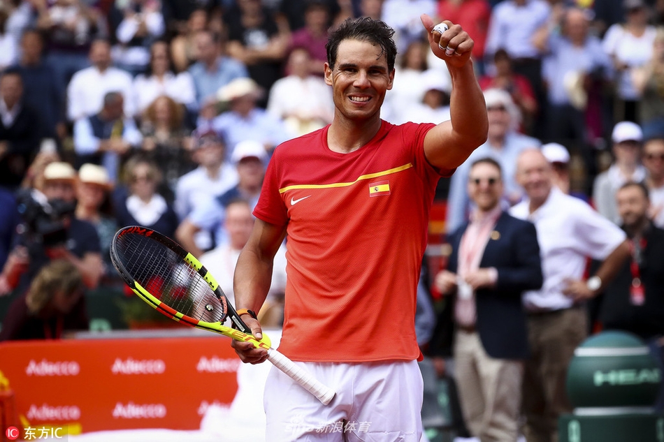 戴维斯杯力克拉沃尔杯，纳达尔高光表现